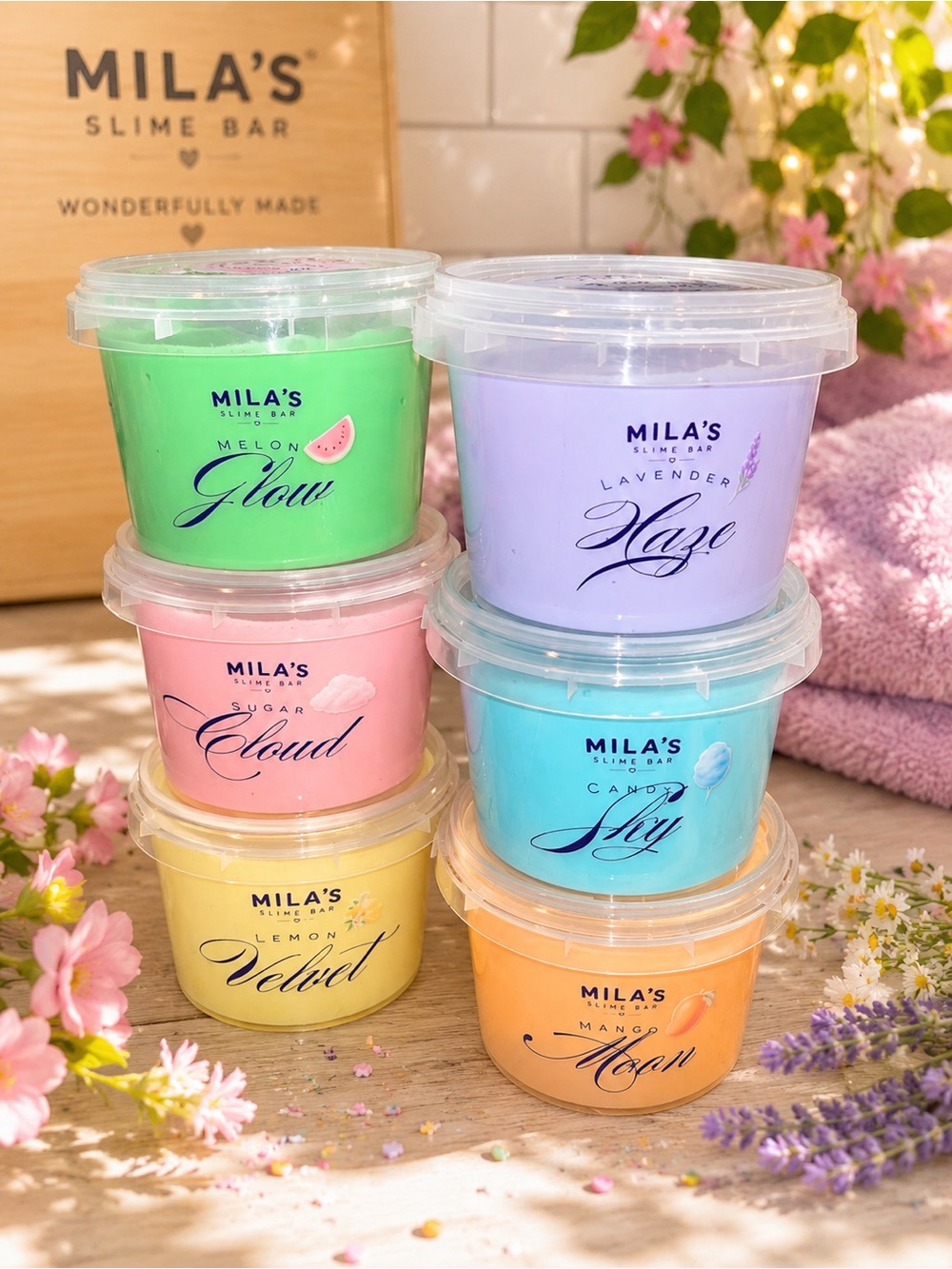 Mila’s Slime Bar Butter Slime Set 7 Pack 10oz Scented Mystery